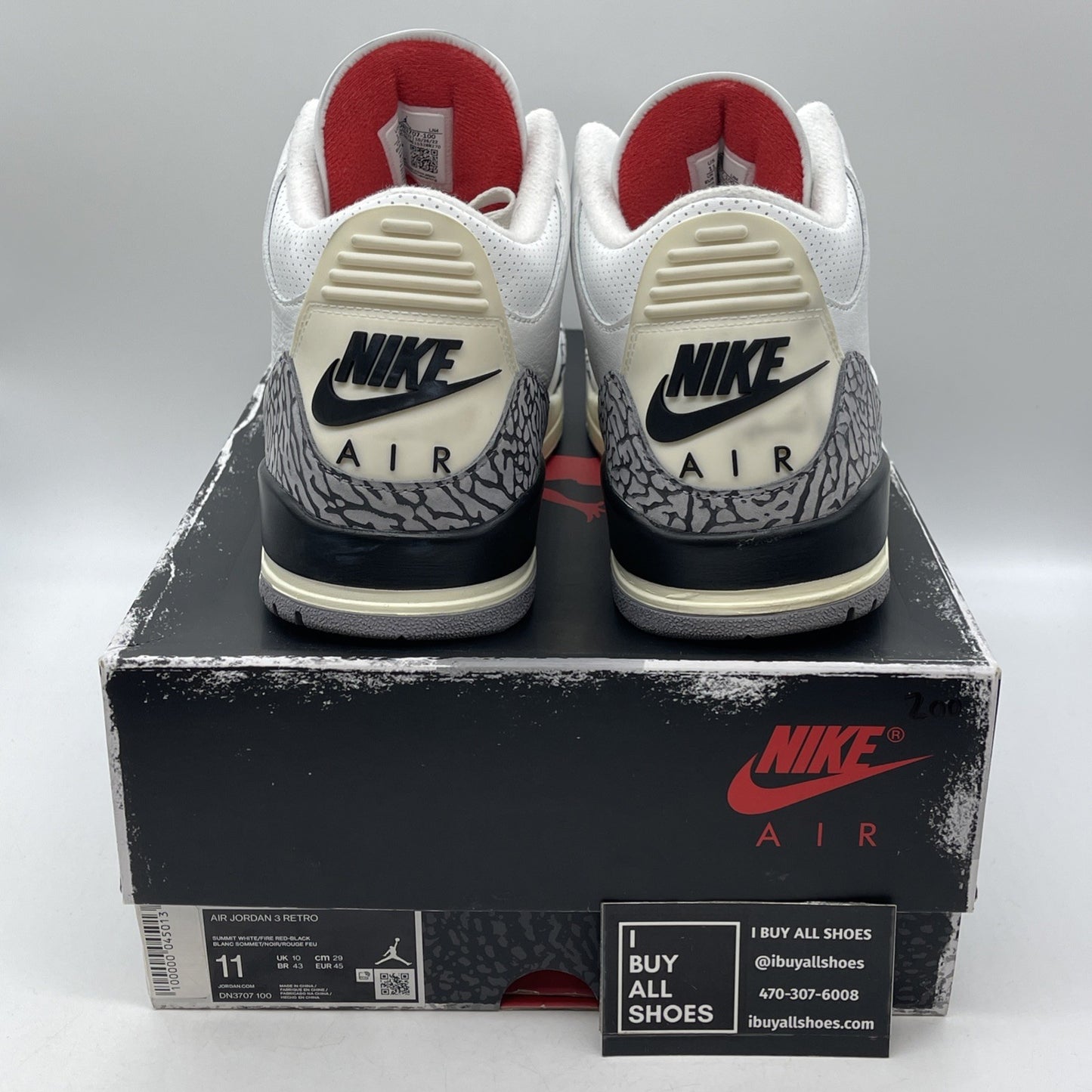 Size 11 - Air Jordan 3 Retro Mid White Cement Reimagined (DN3707-100)