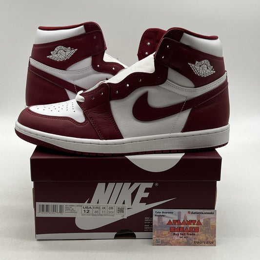 Size 12 - Air Jordan 1 Retro OG High Artisanal Red Leather (DZ5485-160).