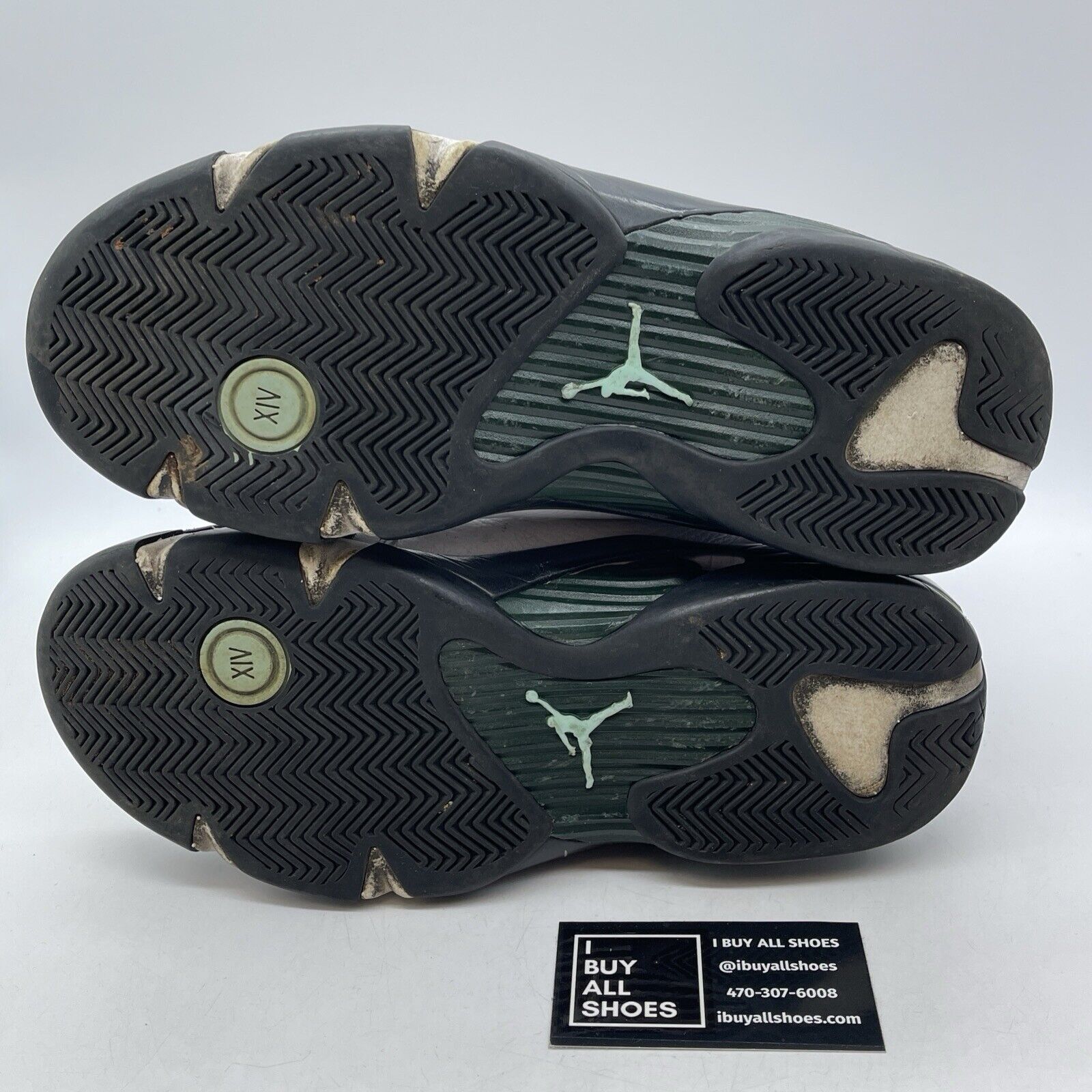 Size 9 - Air Jordan 14 Retro 2016 Oxidized Green White Black Leather(487471-106)