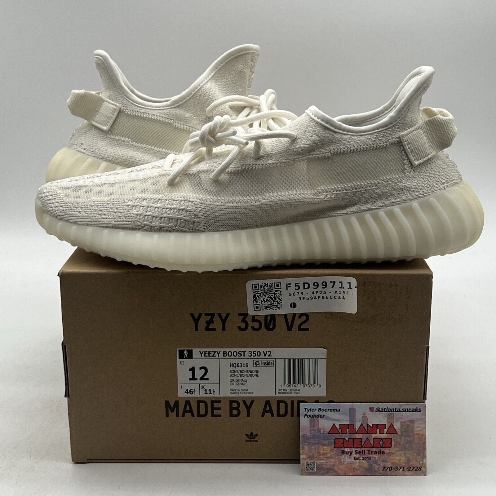 Size 12 - adidas Yeezy Boost 350 V2 Low Bone (HQ6316)