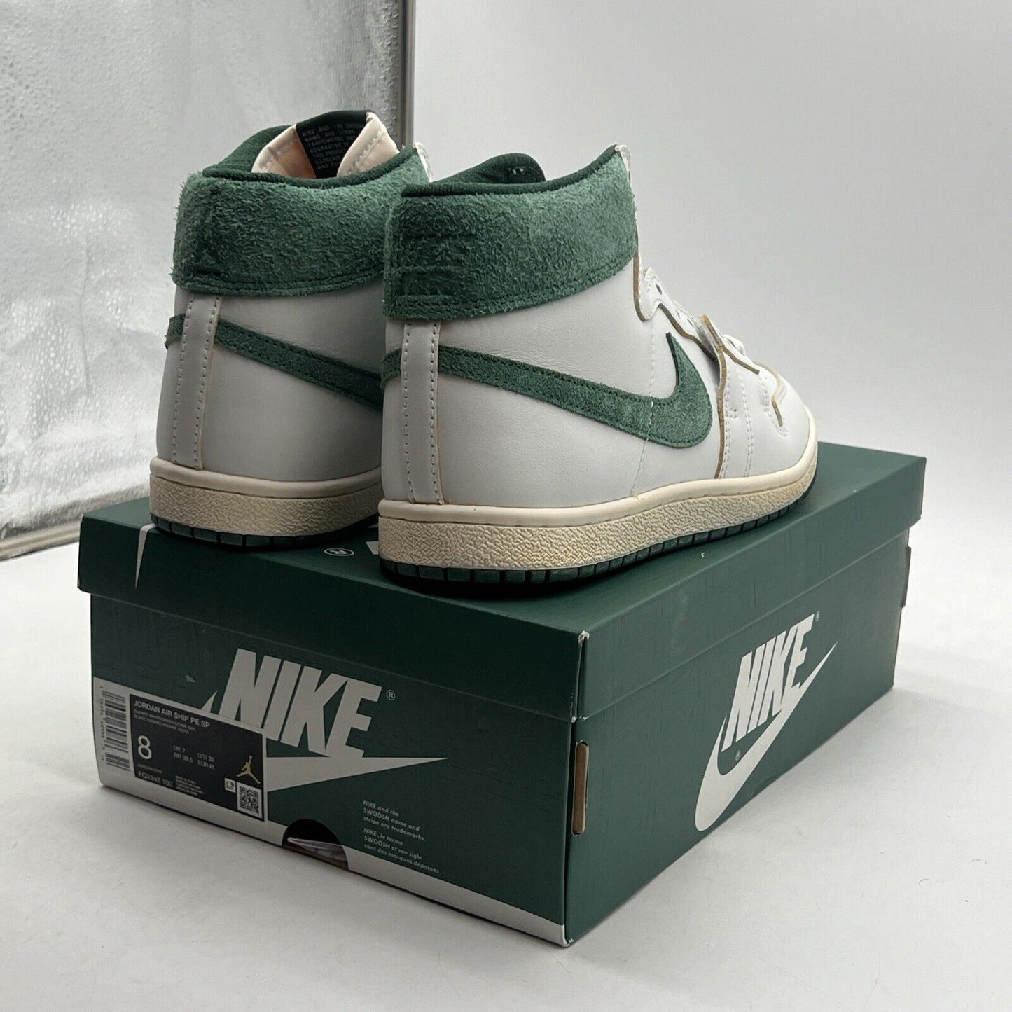 Size 8 - A Ma Maniére x Jordan Air Ship PE SP Green Stone