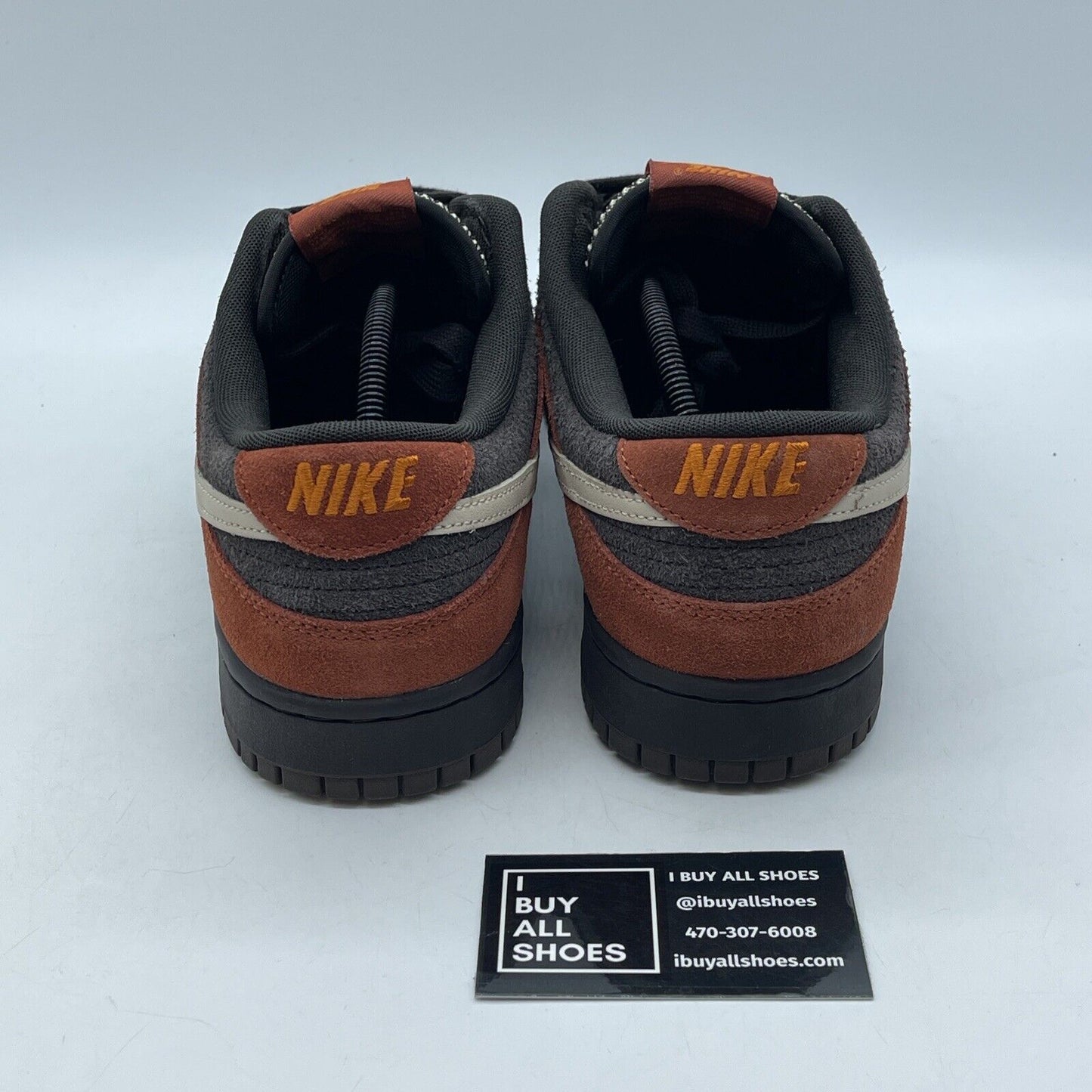 Size 12 - Nike Dunk Low Red Panda Black Brown Suede Leather (FV0395-200)