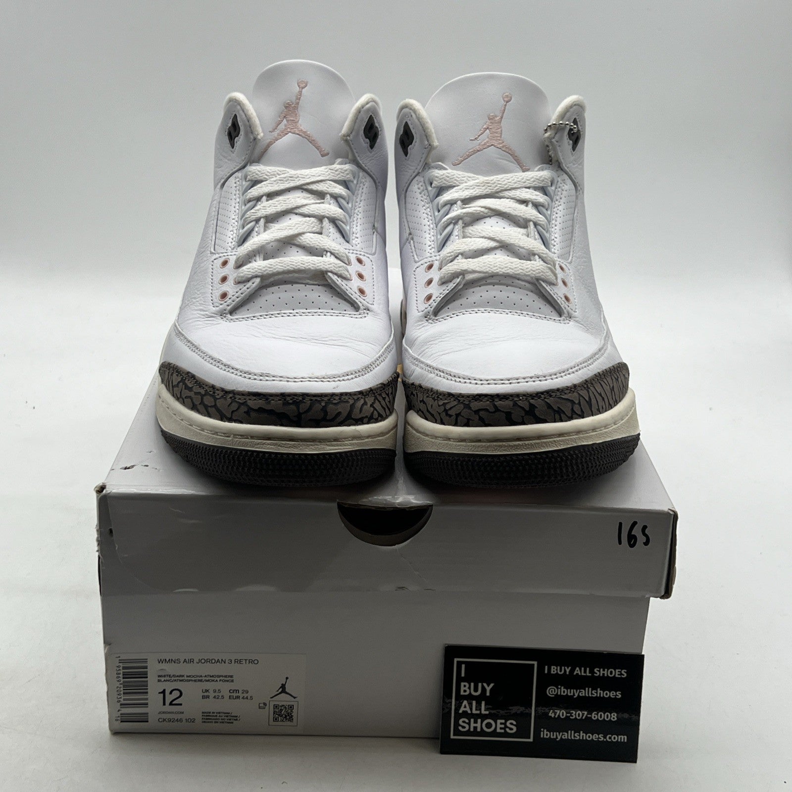 Size 12W - Air Jordan 3 Retro Neapolitan White Brown Pink (CK9246-102)