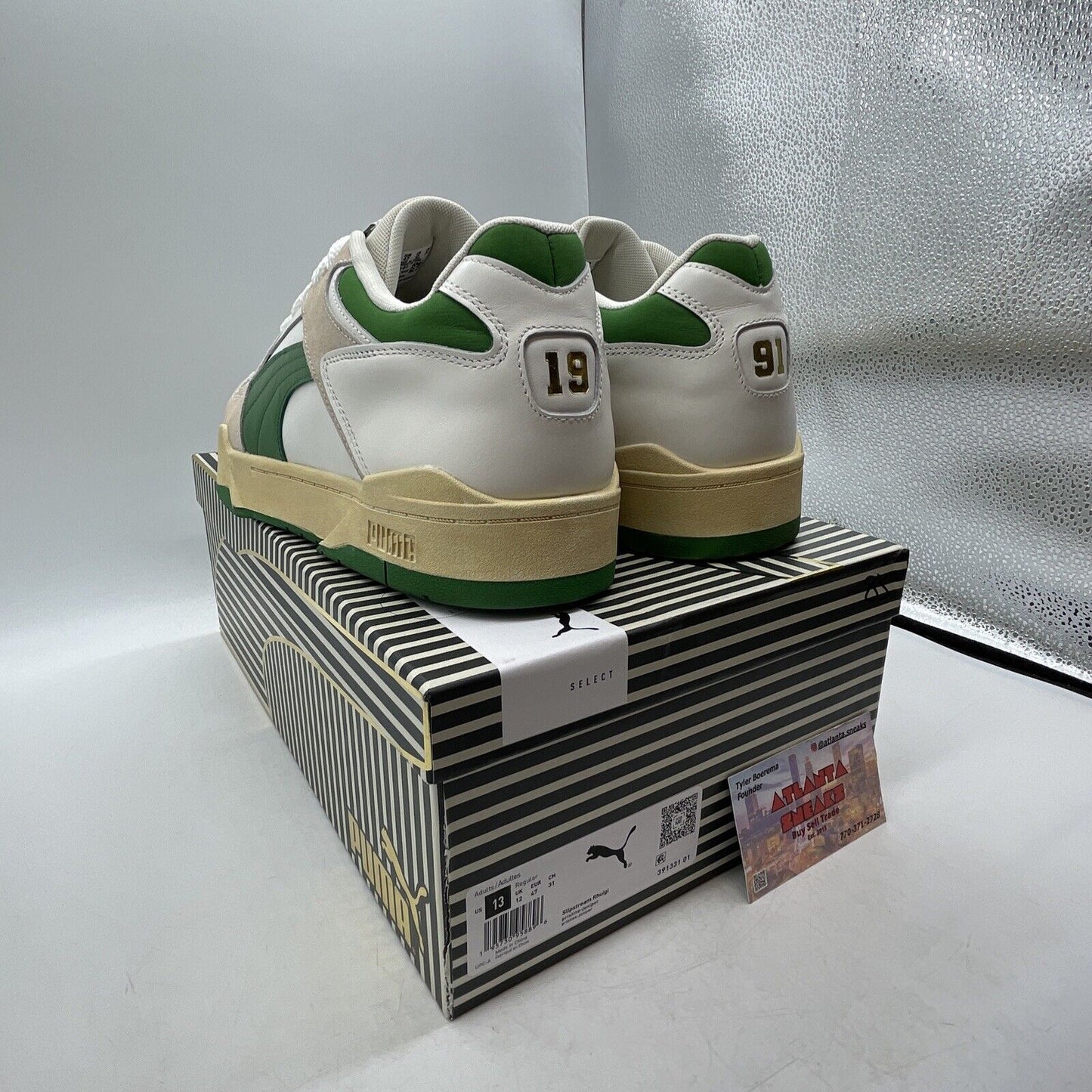 Size 13 - PUMA Rhuigi x Slipstream Pristine Juniper Tan Green (391331-01)