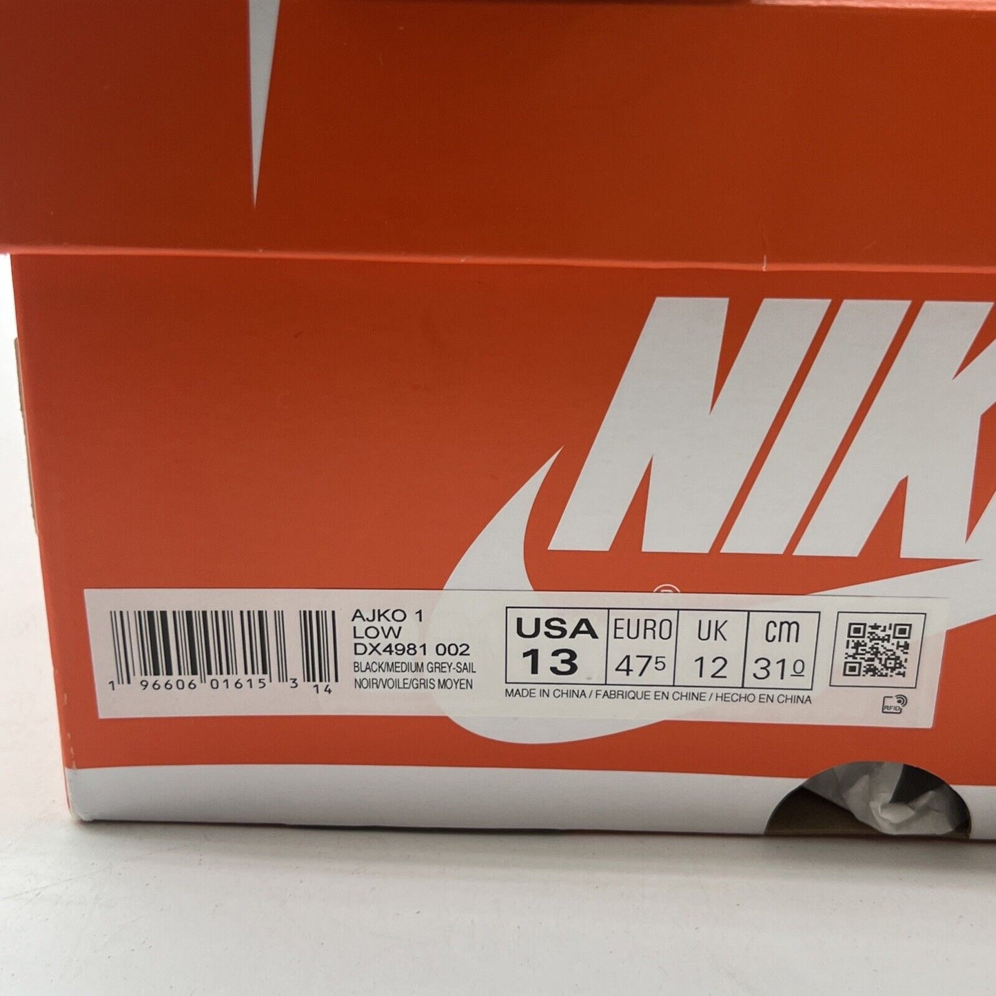 Size 13 - Air Jordan 1 KO Low Shadow (DX4981-002)