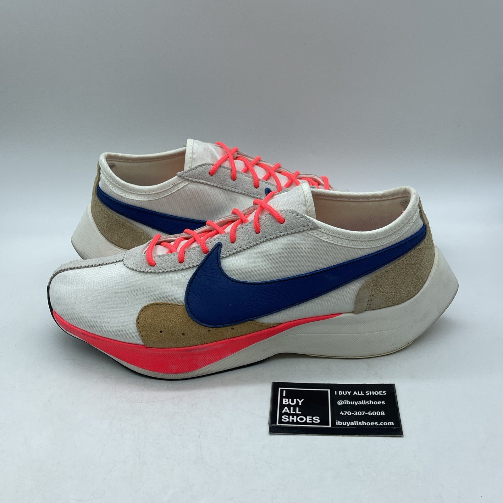 Size 12 - Nike Moon Racer QS Sail Blue Brown White Suede Leather (BV7779-100)