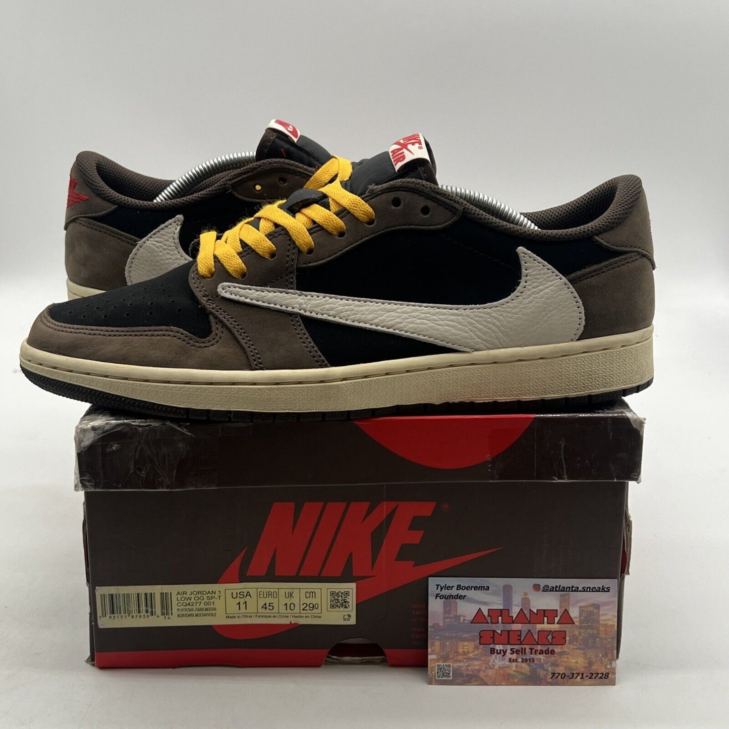 Size 11 - Air Jordan 1 x Travis Scott Low Mocha (CQ4277-001)