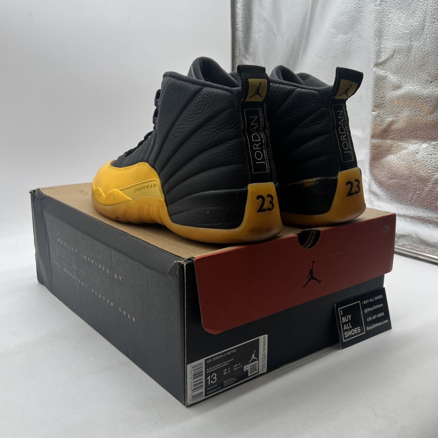 Size 13 - Air Jordan 12 Retro University Gold 2020 (130690-070)