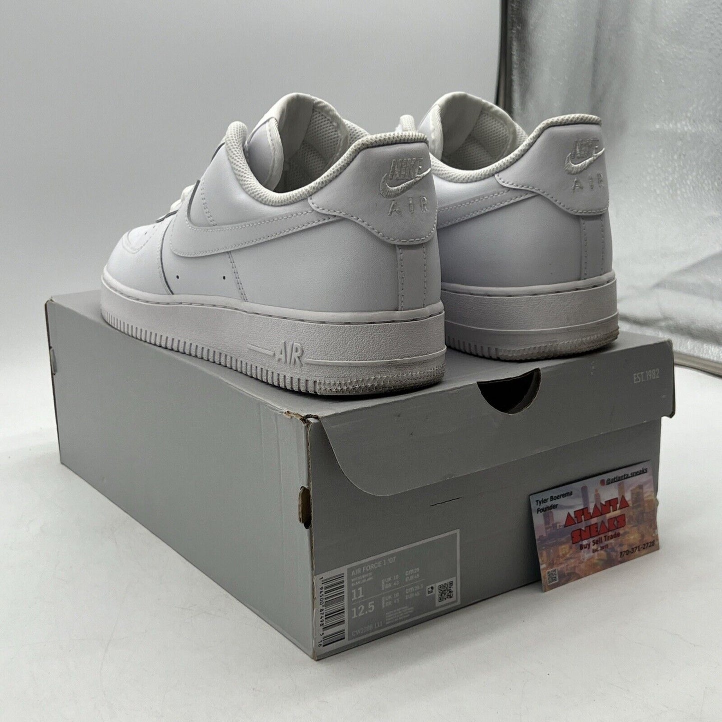 Size 11 - Nike Air Force 1 '07 Low Triple White