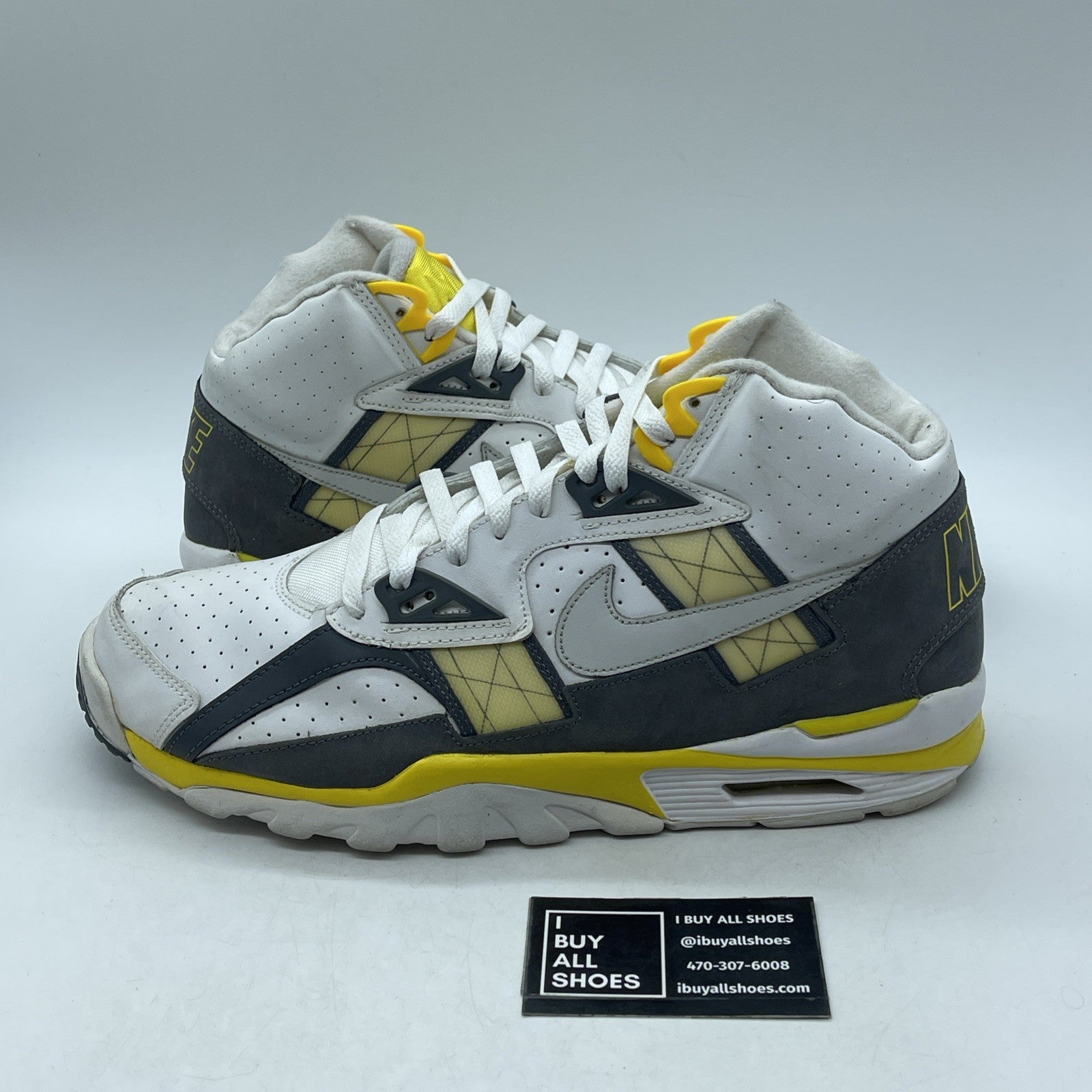 Size 13 - Nike Air Trainer SC High Graphite Lemon (302346-109)