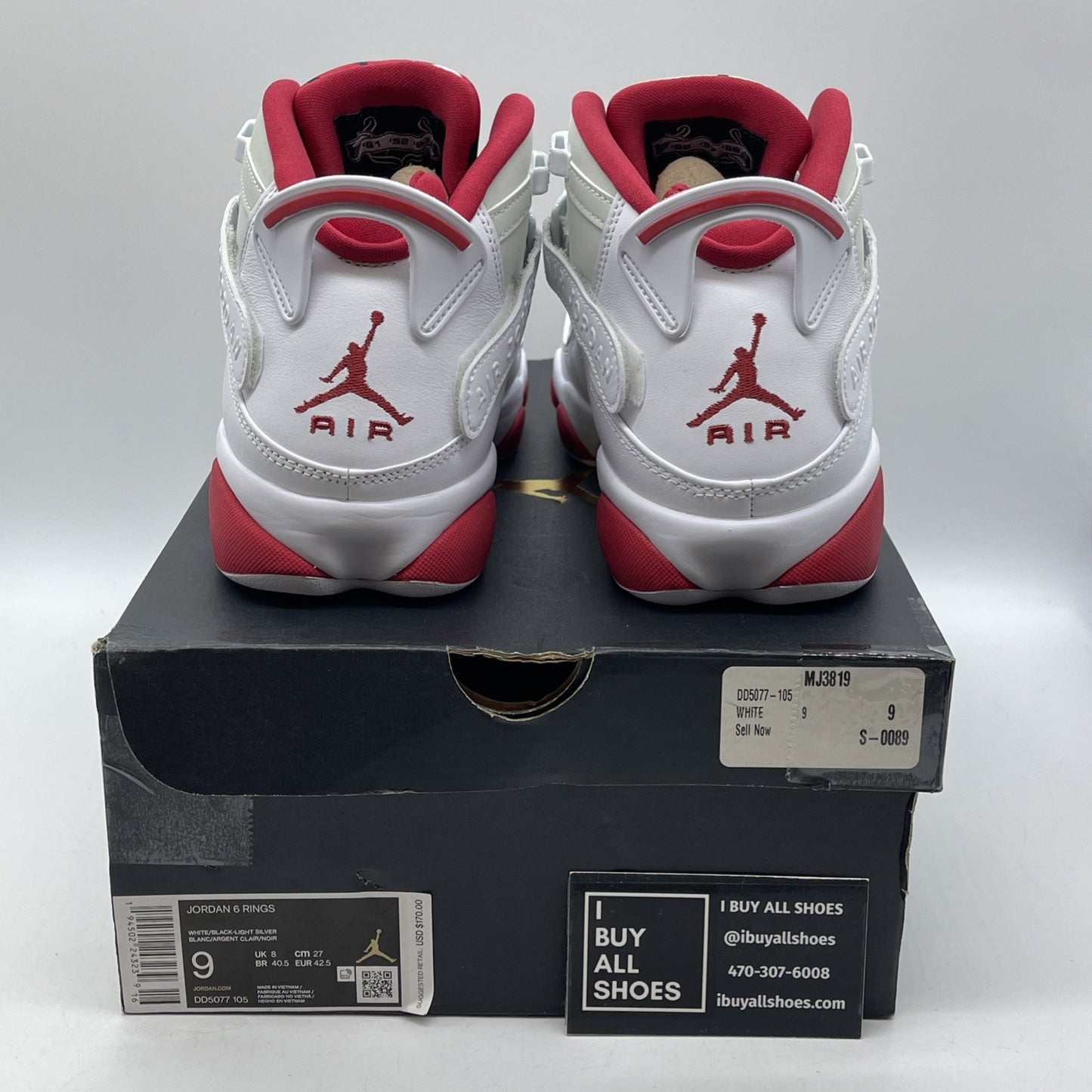 Size 9 - Jordan 6 Rings Hare White Suede Leather (DD5077-105)
