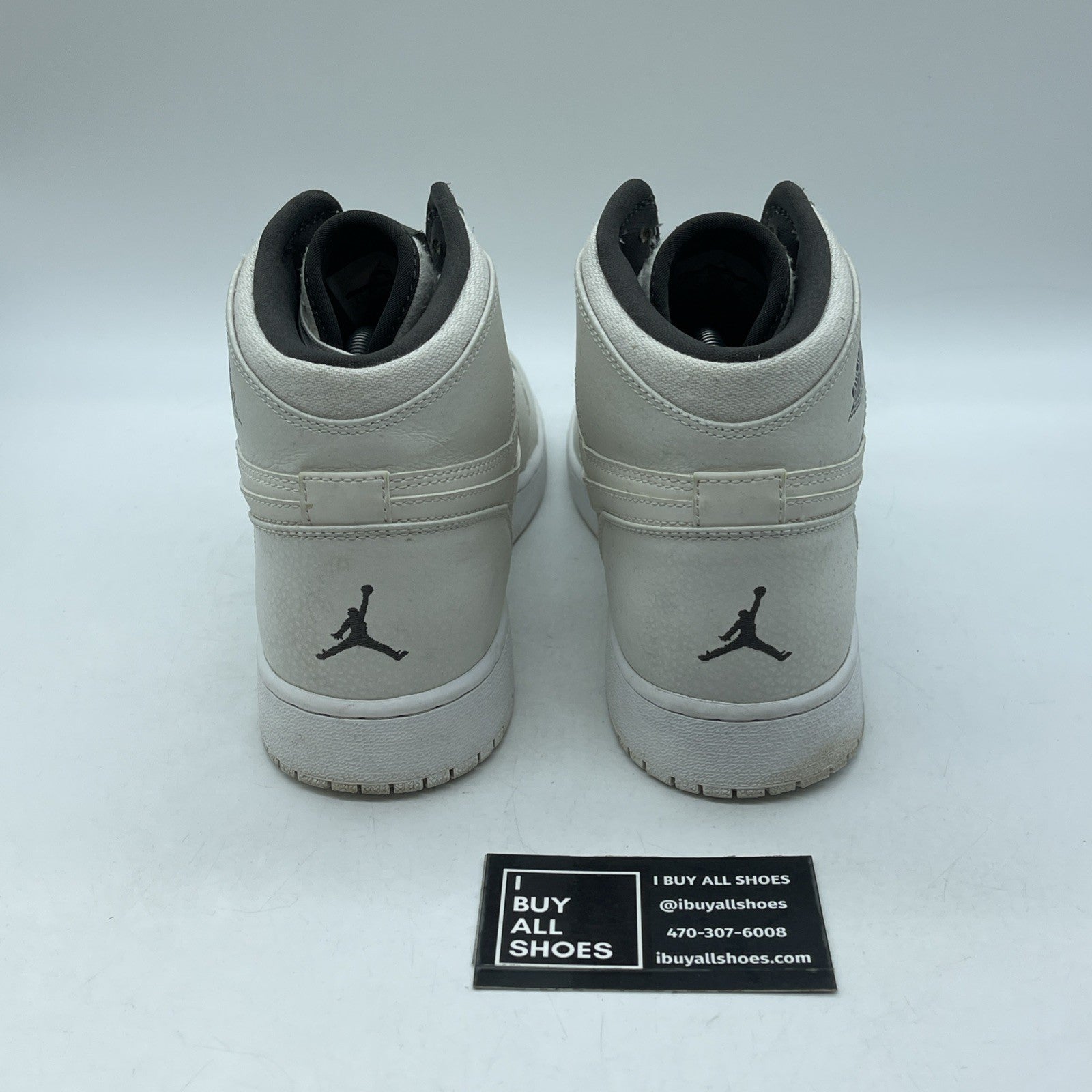 Size 9.5Y - Air Jordan 1 Retro High Premium GG Phantom White (705296-022)