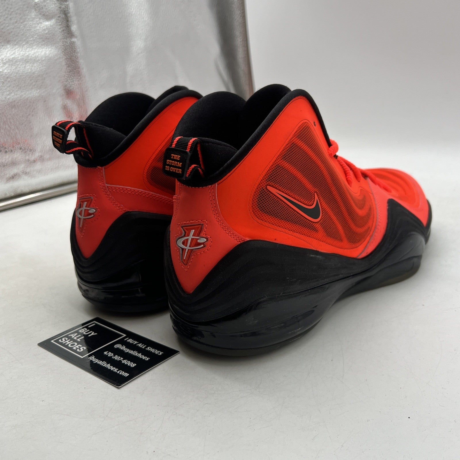 Size 13 - Nike Air Penny 5 Total Crimson (537331-800)