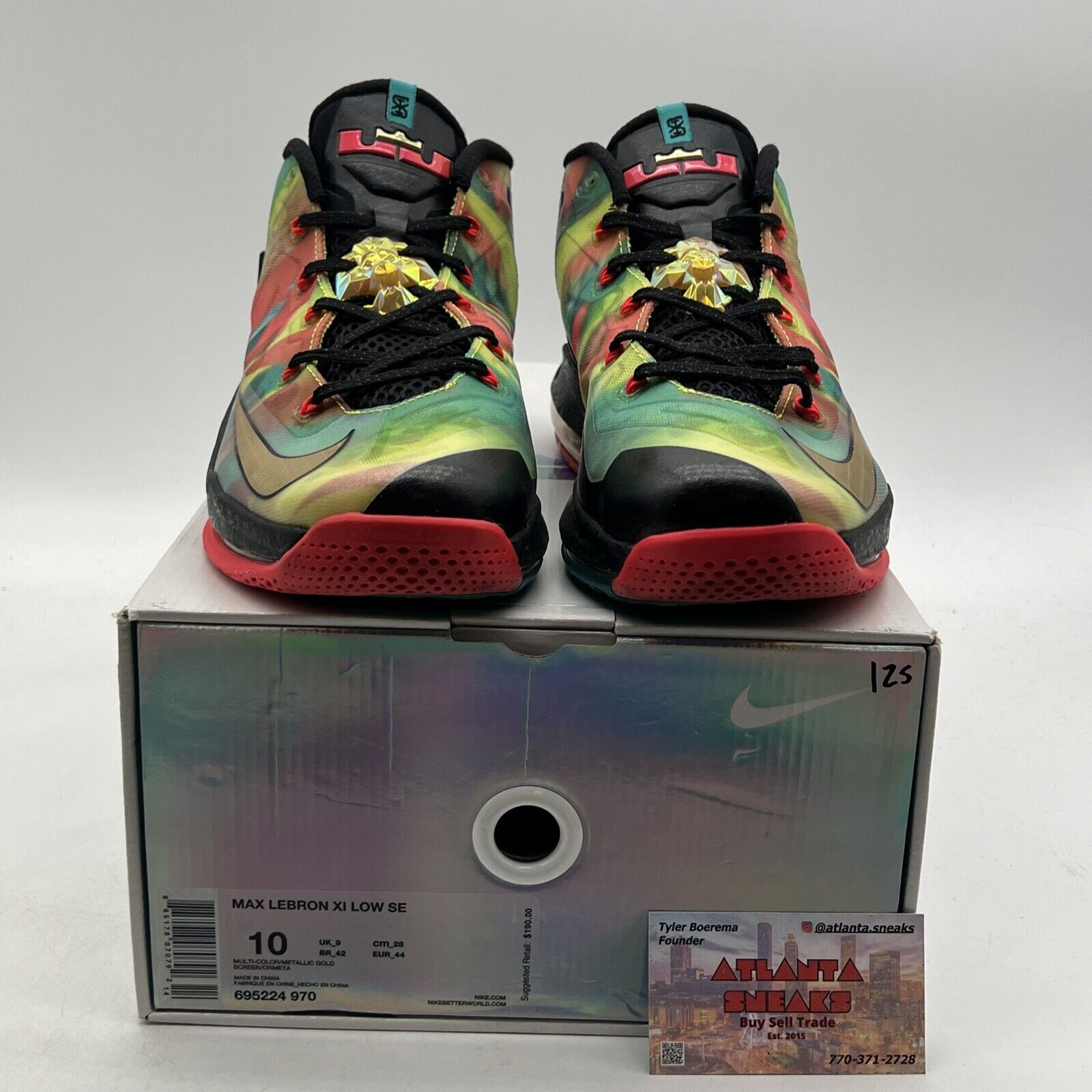 Size 10 - Nike Max LeBron 11 SE Low Multi-Color (695224-970)