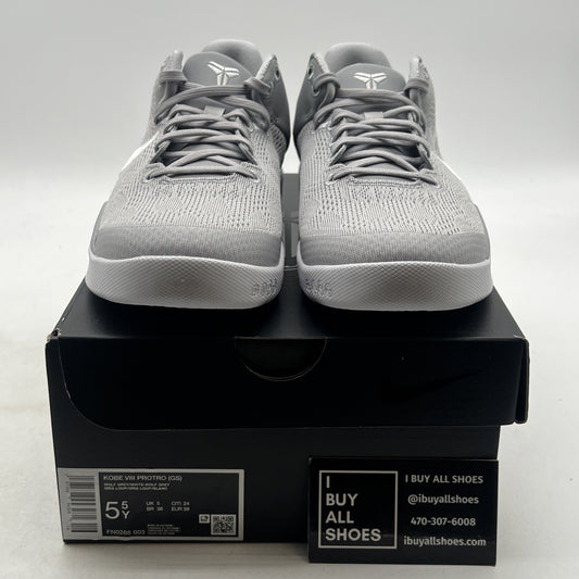 Size 5.5Y - Nike Kobe  (FN0266-003) Wolf Grey/White