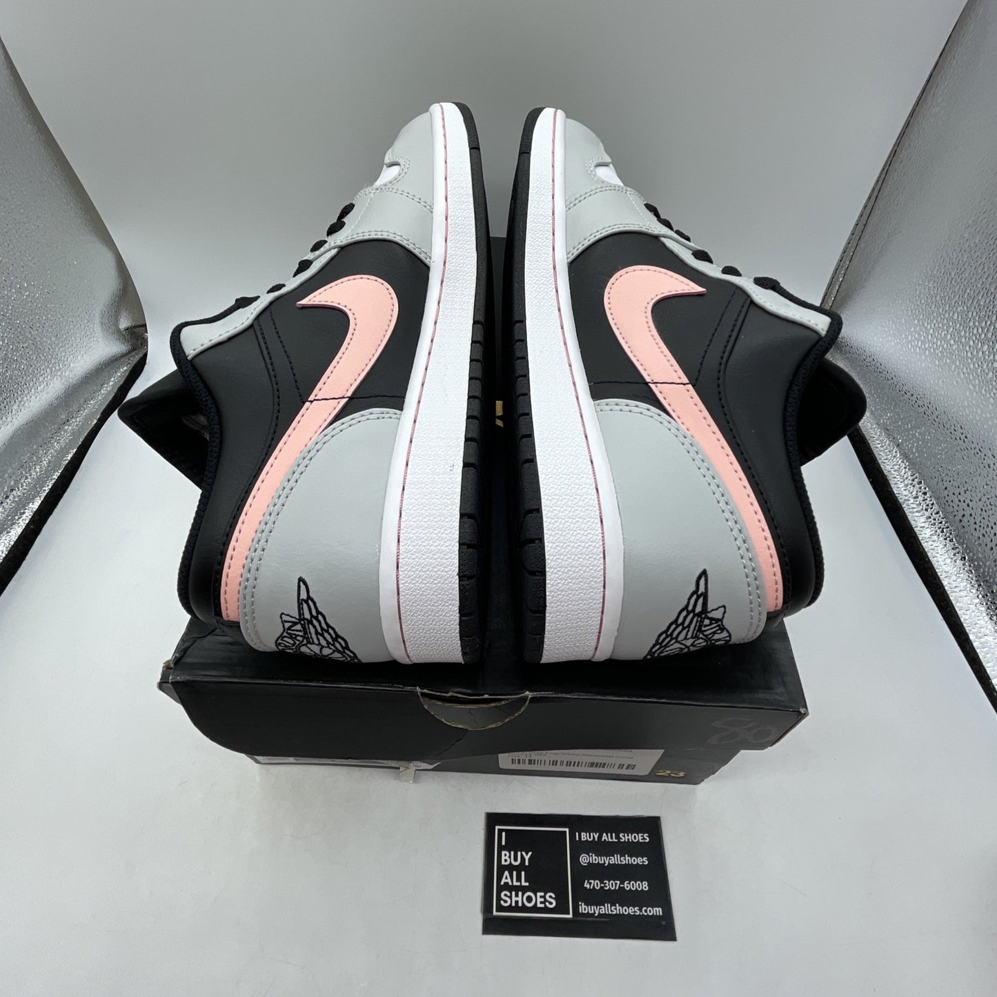 Size 11 - Air Jordan 1 Low Grey Fog Bleached Coral (553558-062)