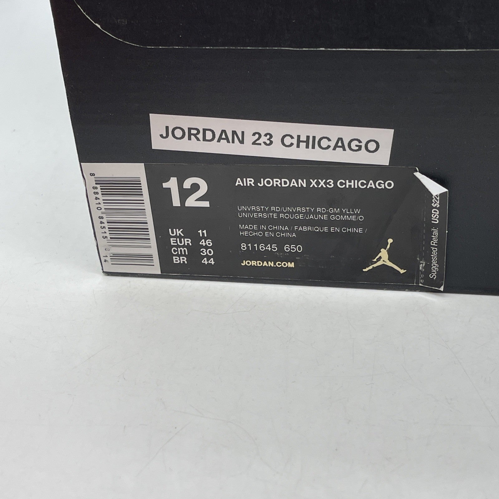Size 12 - Air Jordan 23 Retro Chicago (811645-650)