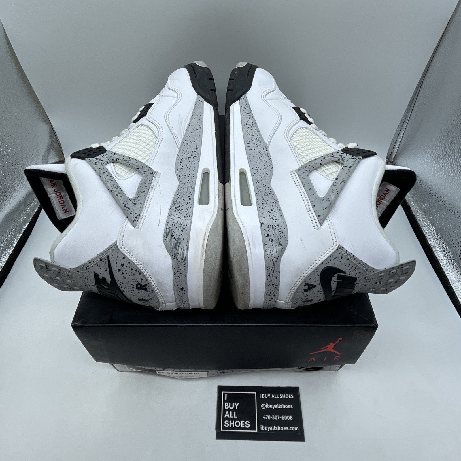 Size 11.5 - Air Jordan 4 Retro OG Mid White Cement (840606-192)