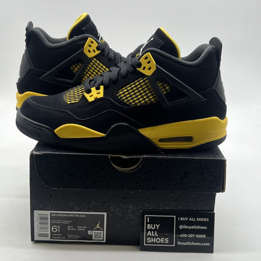 Size 6.5 - Air Jordan 4 Retro Mid Thunder (408452-017)
