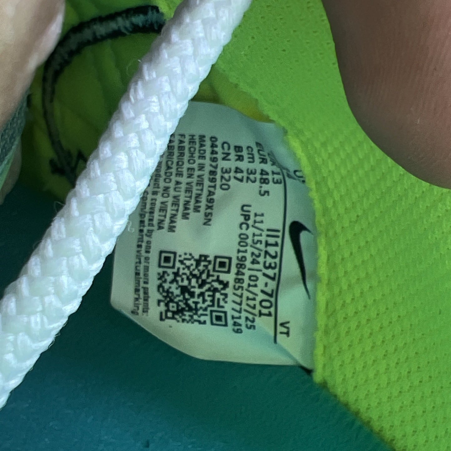 Size 14 - Nike Air Zoom Spiridon Barely Volt Hot Punch (II1237-701)