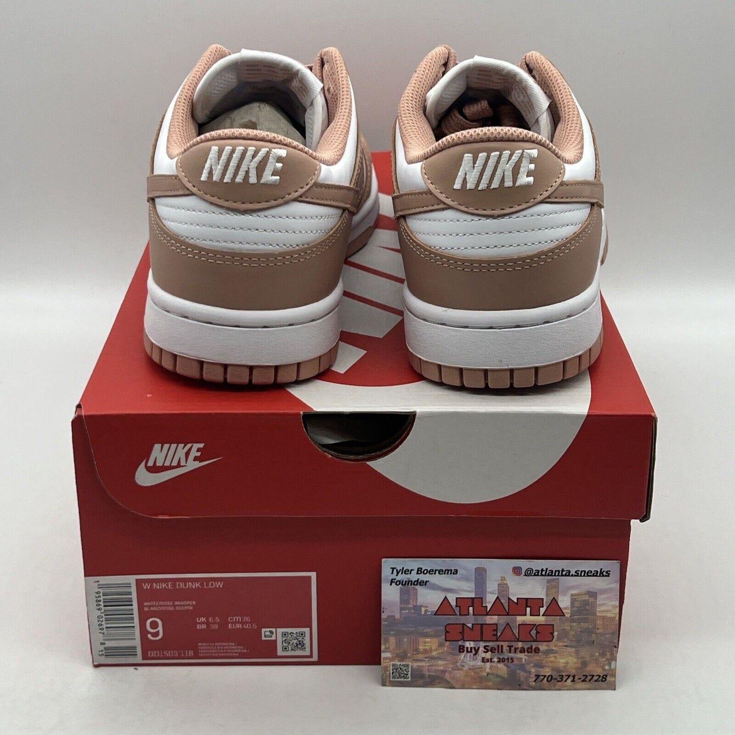 Size 9 - Nike Dunk Low Rose Whisper W Brand New Og All