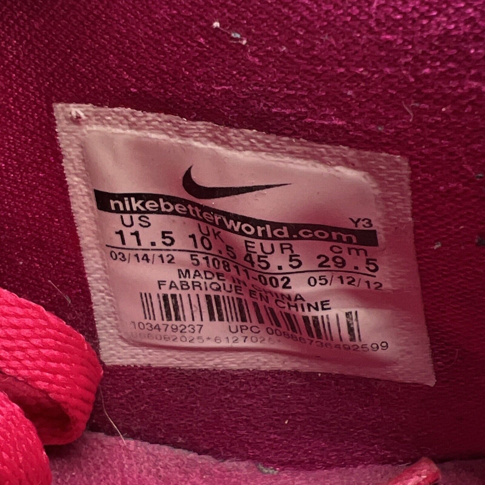 Size 11.5 - Nike LeBron 9 Low Fireberry (510811-002)
