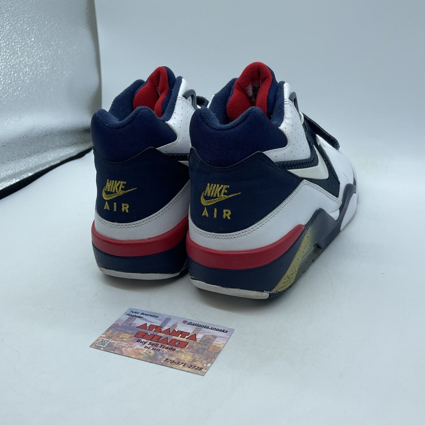 Size 10 - Nike Air Force 180 2012 Dream Team Blue White Leather  (310095-100)