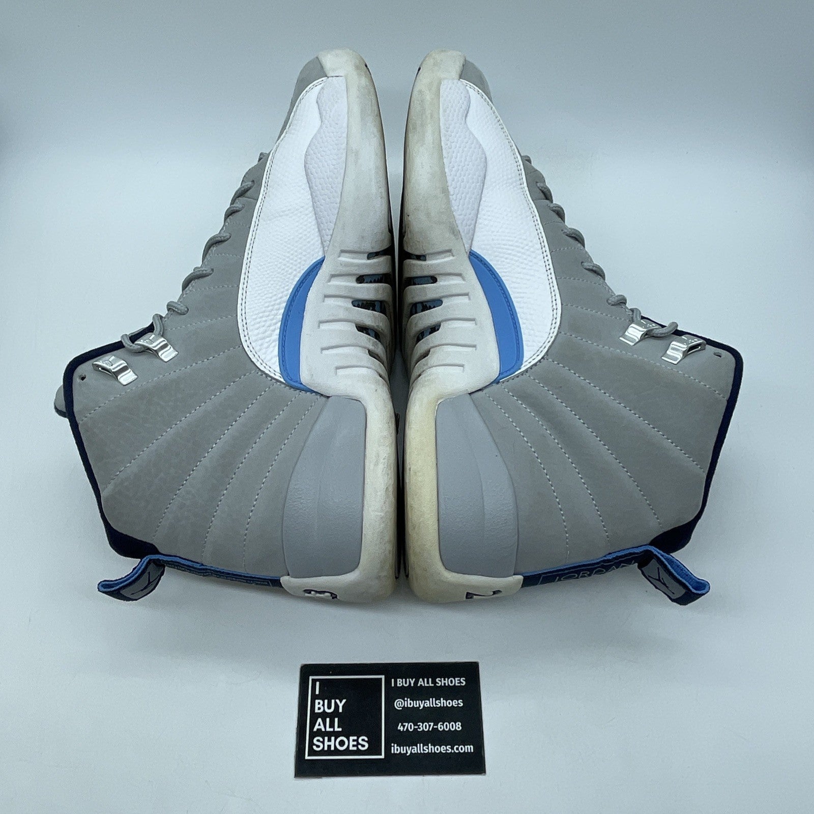 Size 11 - Air Jordan 12 Retro Grey University Blue White Suede (130690-007)