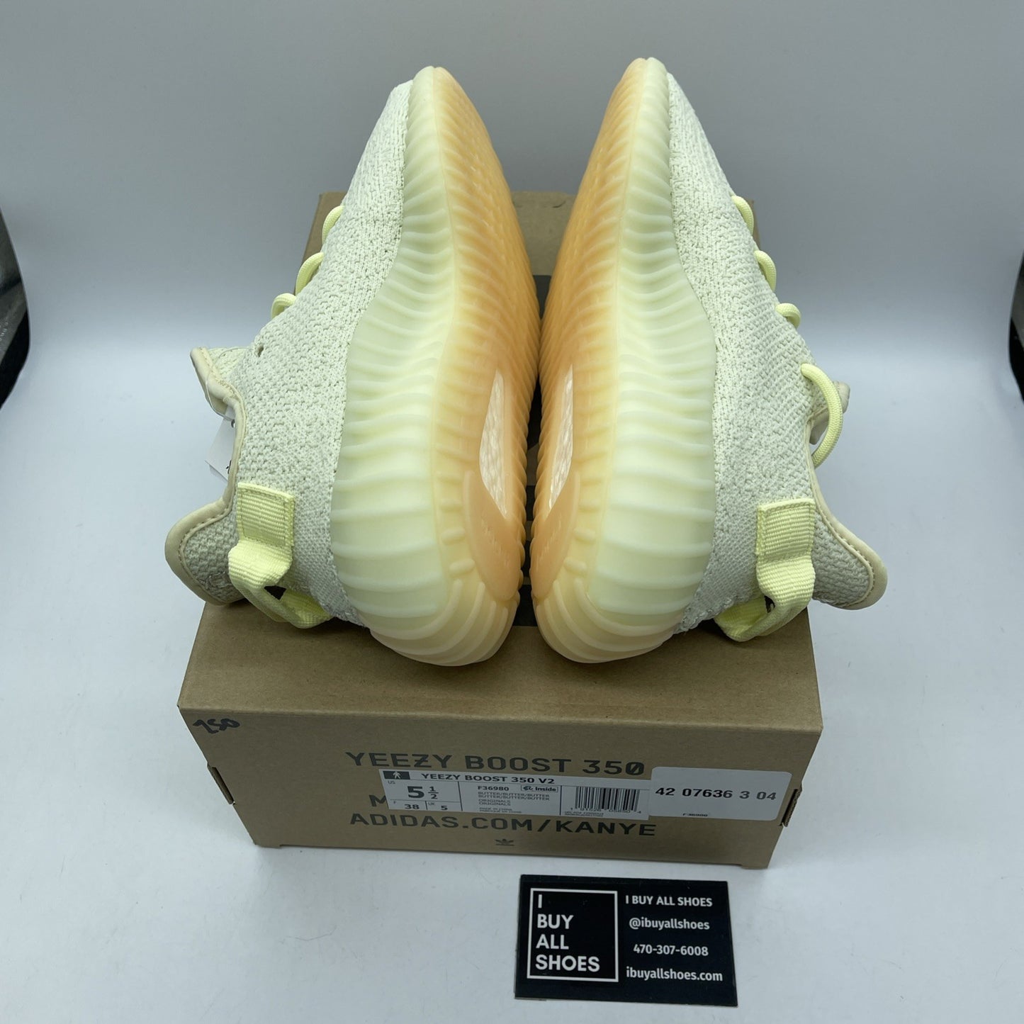 Size 5.5 - adidas Yeezy Boost 350 V2 Butter Yellow Suede (F36980)