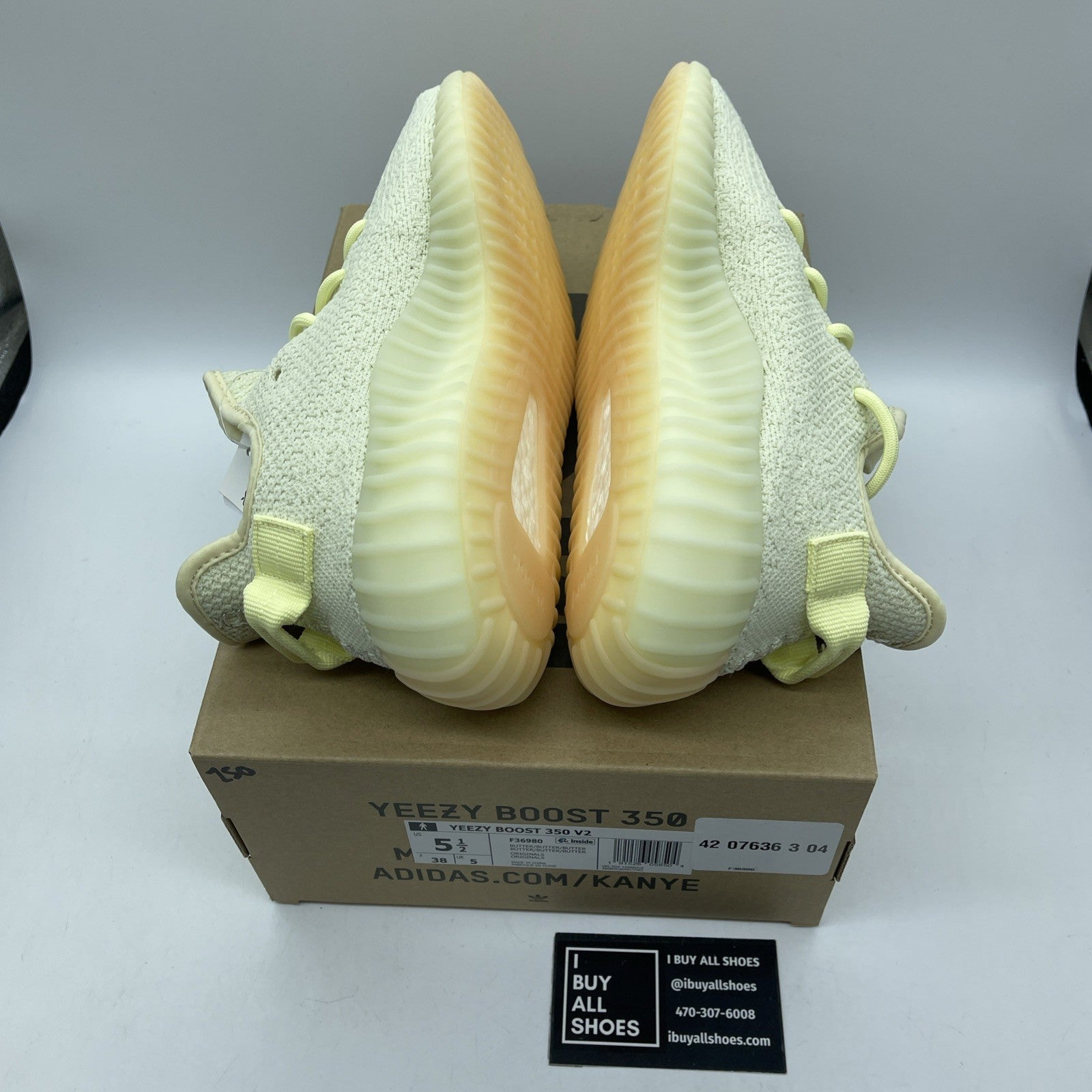 Size 5.5 - adidas Yeezy Boost 350 V2 Butter Yellow Suede (F36980)