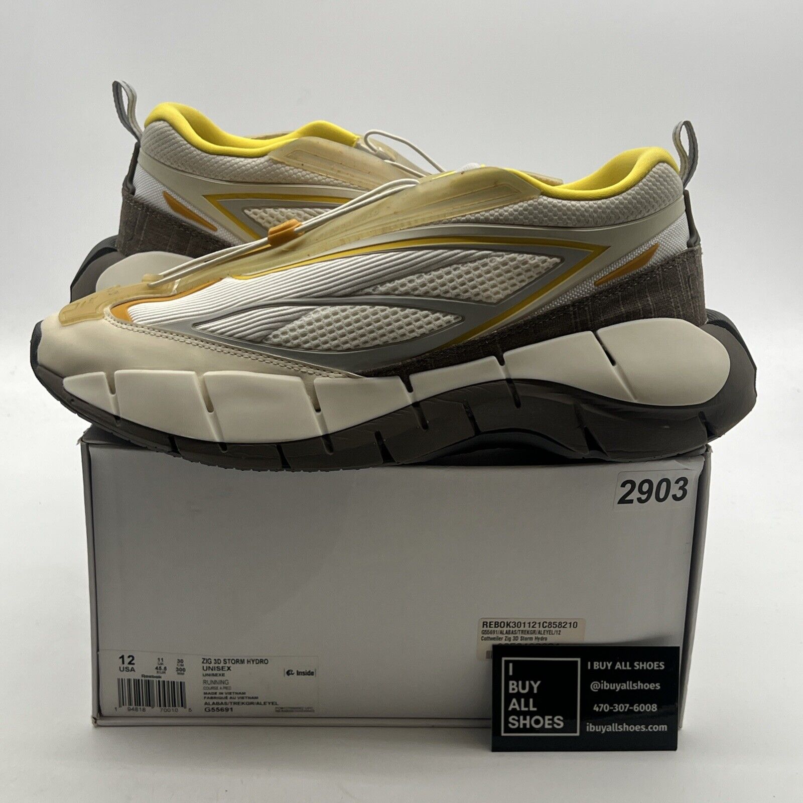 Size 12 - Reebok Cottweiler x Zig 3D Storm Hydro Alabaster (G55691)