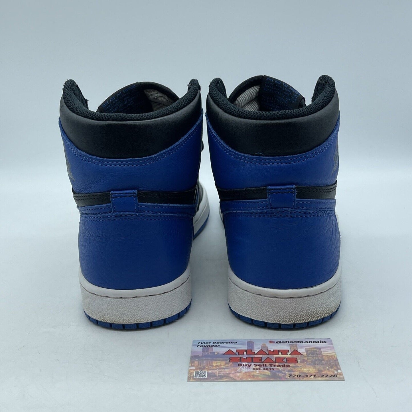 Size 8.5 - Jordan 1 Retro OG High Royal Black Blue Leather (555088-007)