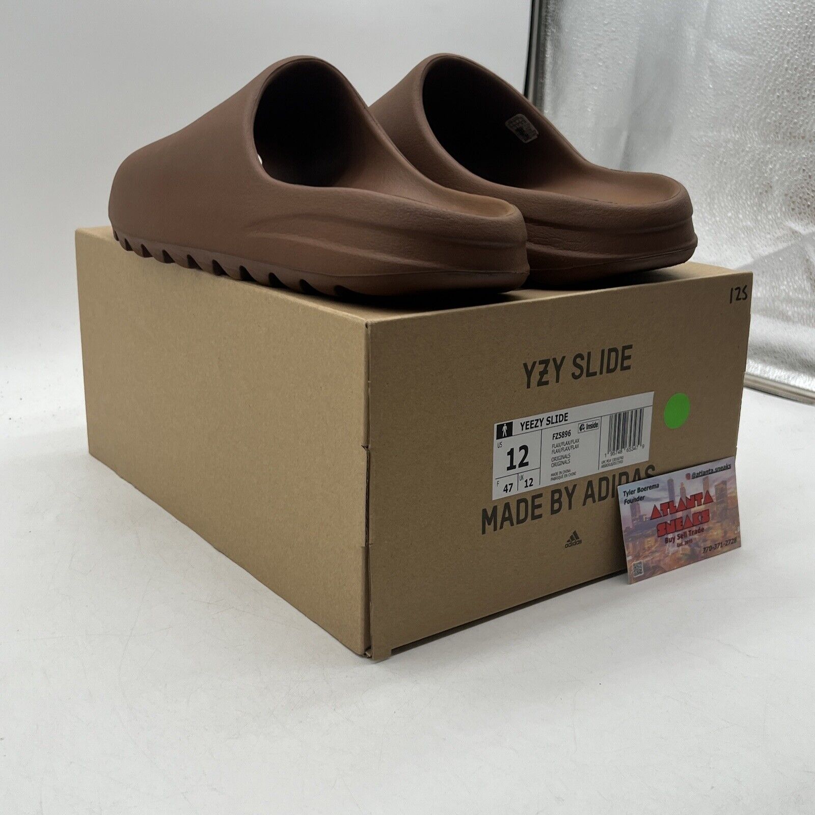 Size 12 - adidas Yeezy Slide Brown (FZ5896)