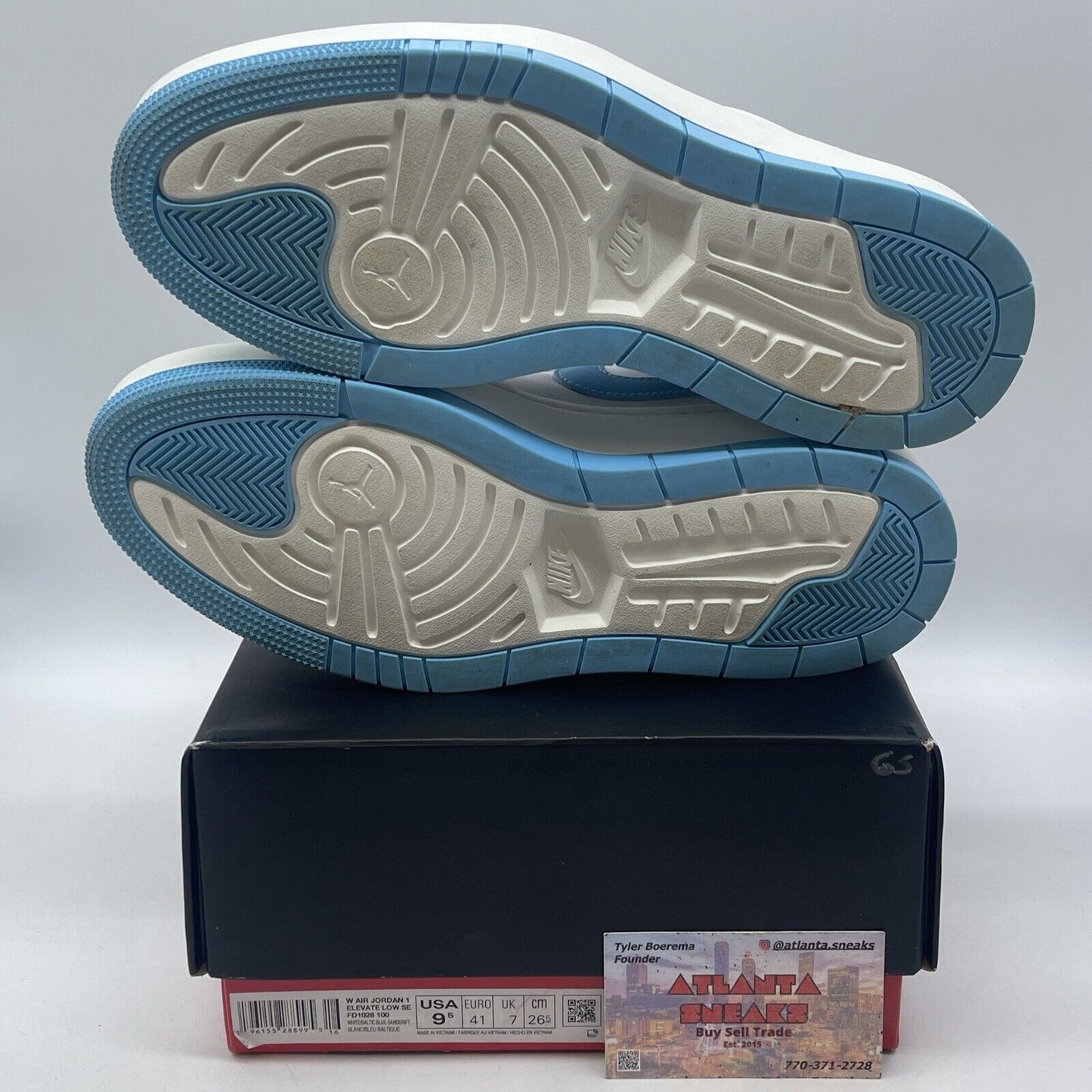 Size 9.5W- Air Jordan 1 Elevate SE Low Salt Lake City Blue White (FD1028-100)