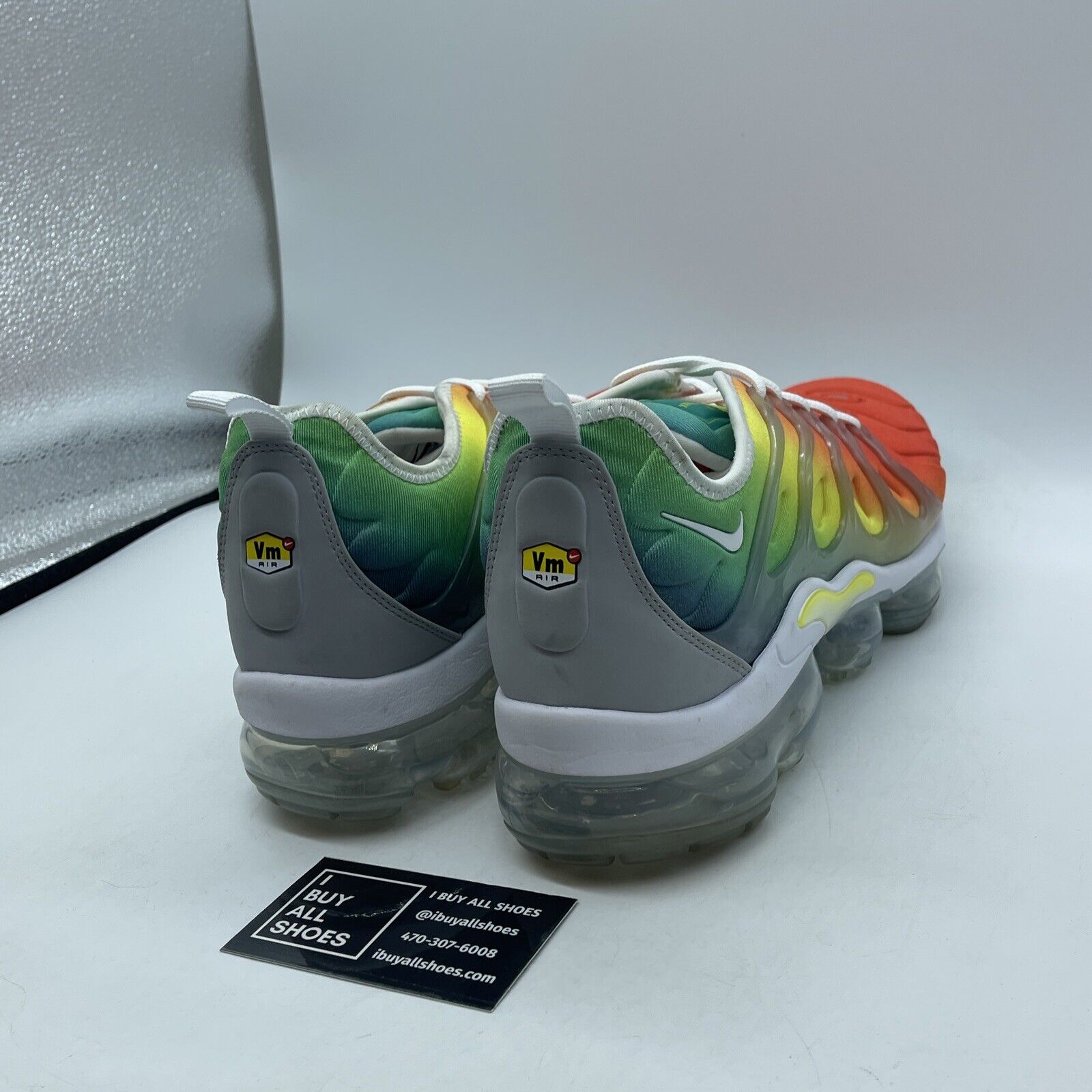Size 11.5 - Nike Air VaporMax Plus Retuned Air Red Grey Suede (924453-103)