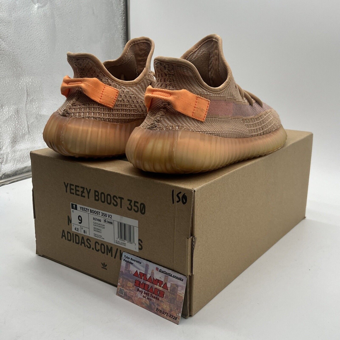 Size 9 - adidas Yeezy Boost 350 V2 Clay (EG7490)