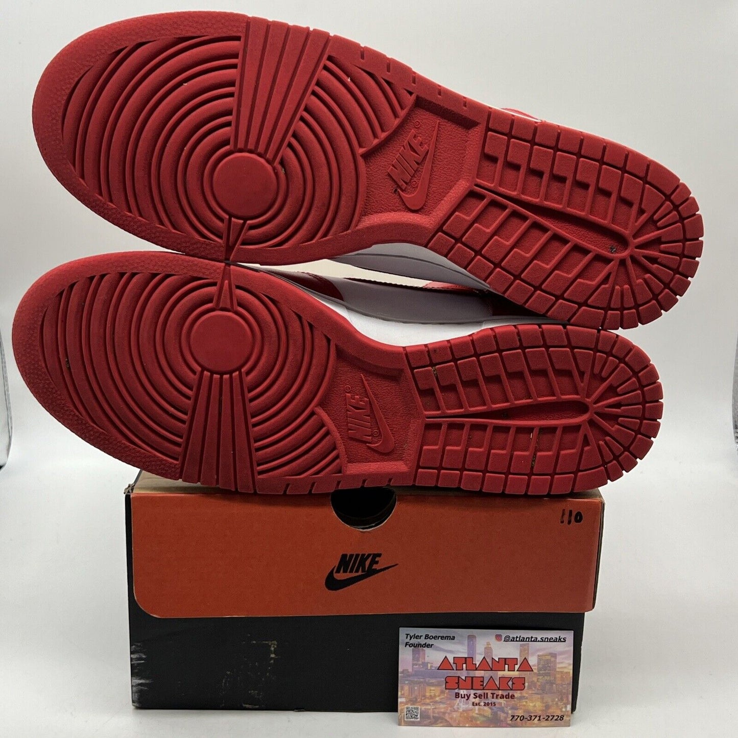 Size 12 - Nike Dunk High Championship Red White Leather (DD1399-106)