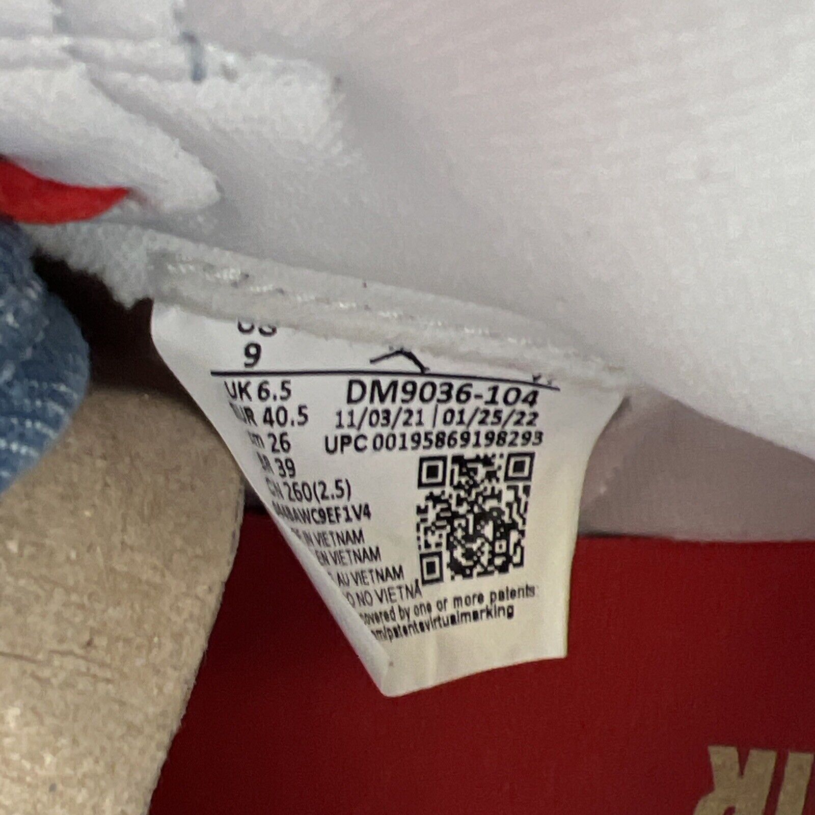 Size 9 - Air Jordan 1 High OG Denim 2022 (DM9036-104)