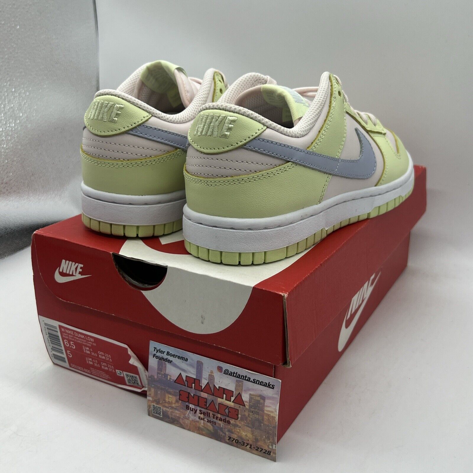 Nike Dunk Low Lace Up Womens Size 6.5 DD1503-600 Lime Ice Brand New Og All DS