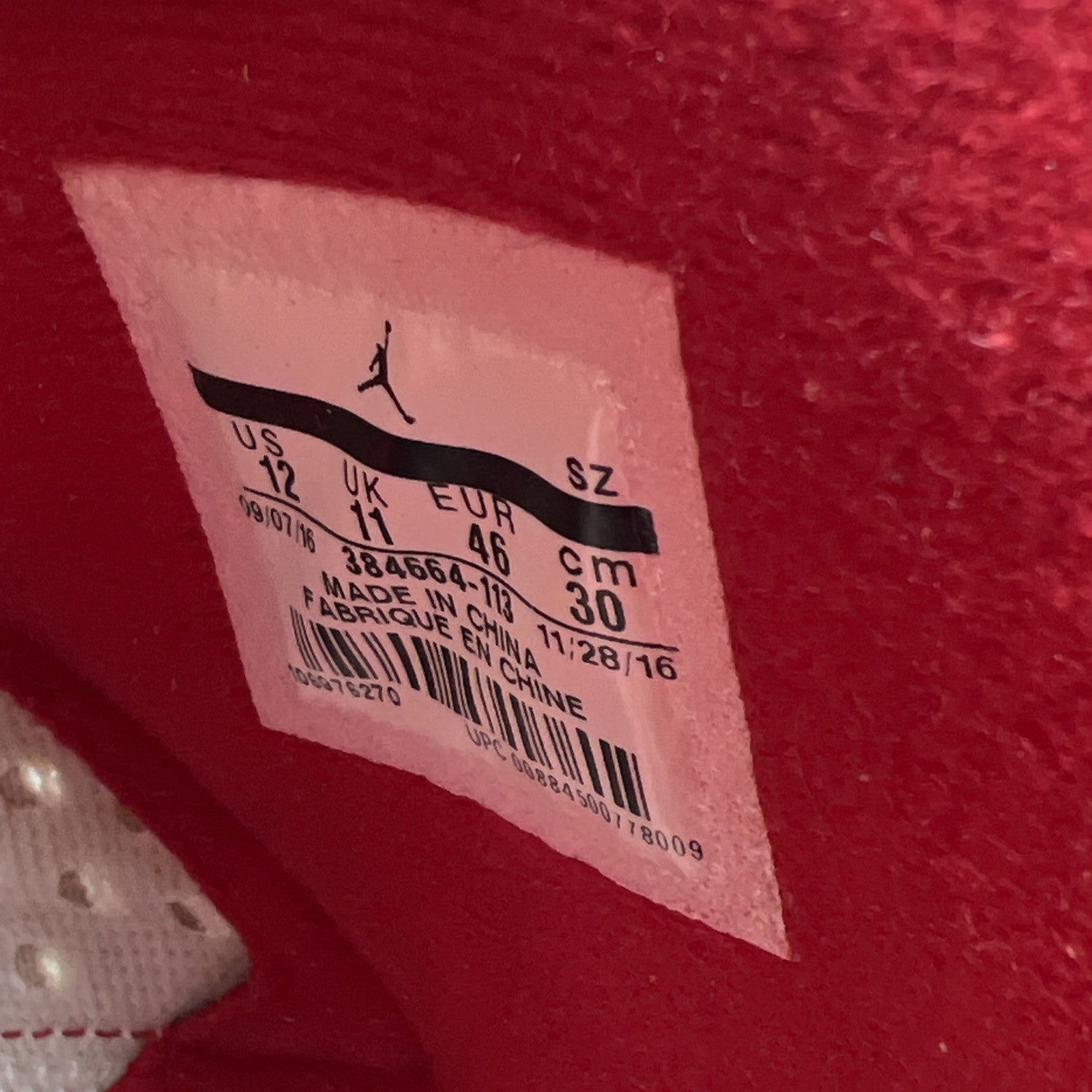 Size 12 - Air Jordan 6 Retro Alternate (384664-113)