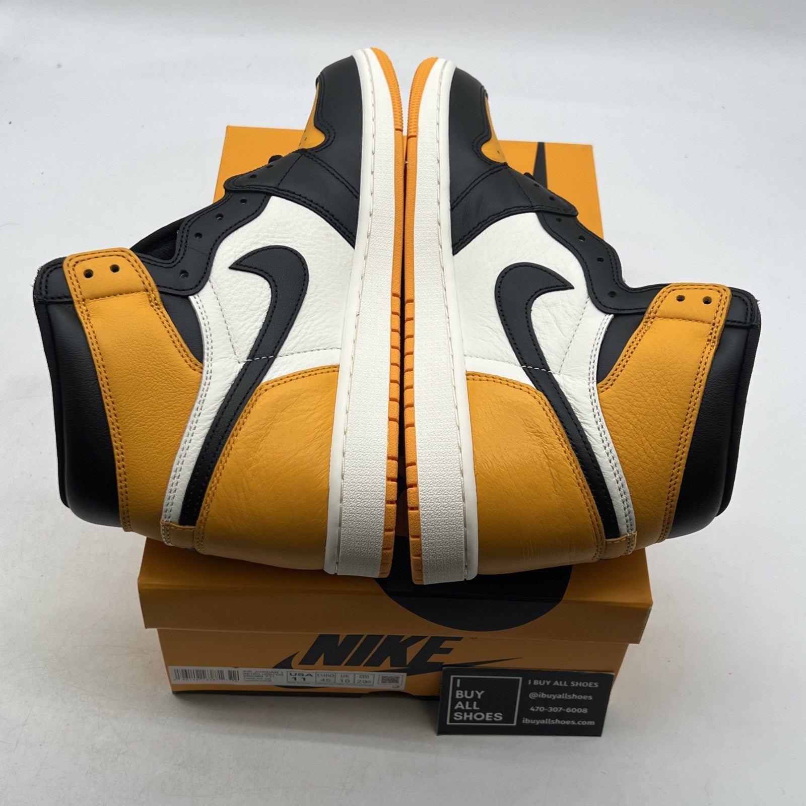 Size 11 - Air Jordan 1 Retro OG High Yellow Toe (555088-711)