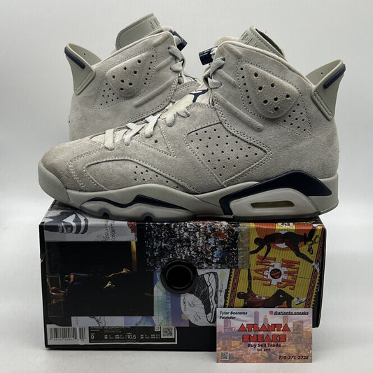 Size 9 - Jordan 6 Retro Mid Georgetown Suede Navy (CT8529-012)