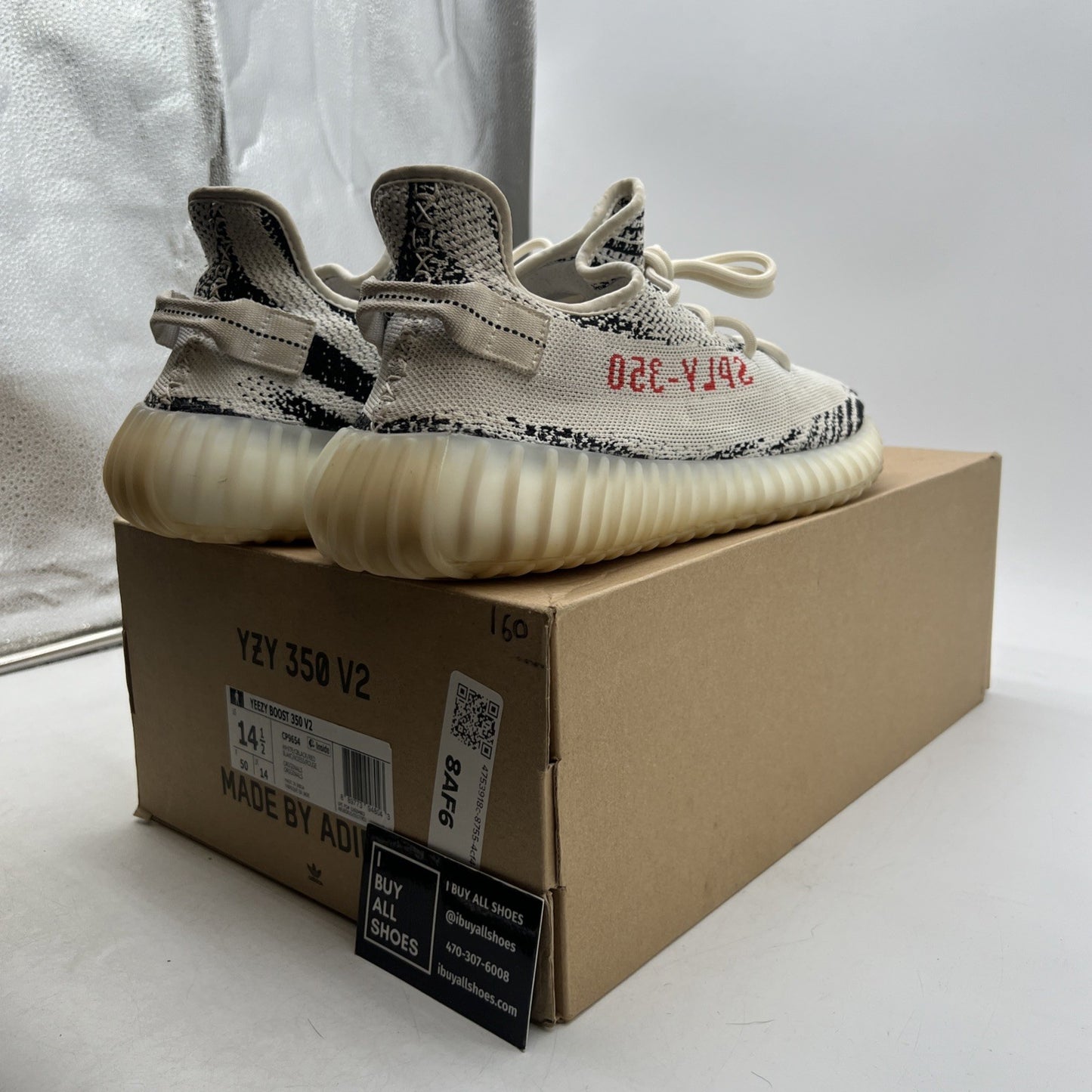 Size 14.5 - adidas Yeezy Boost 350 V2 Low Zebra (CP9654)