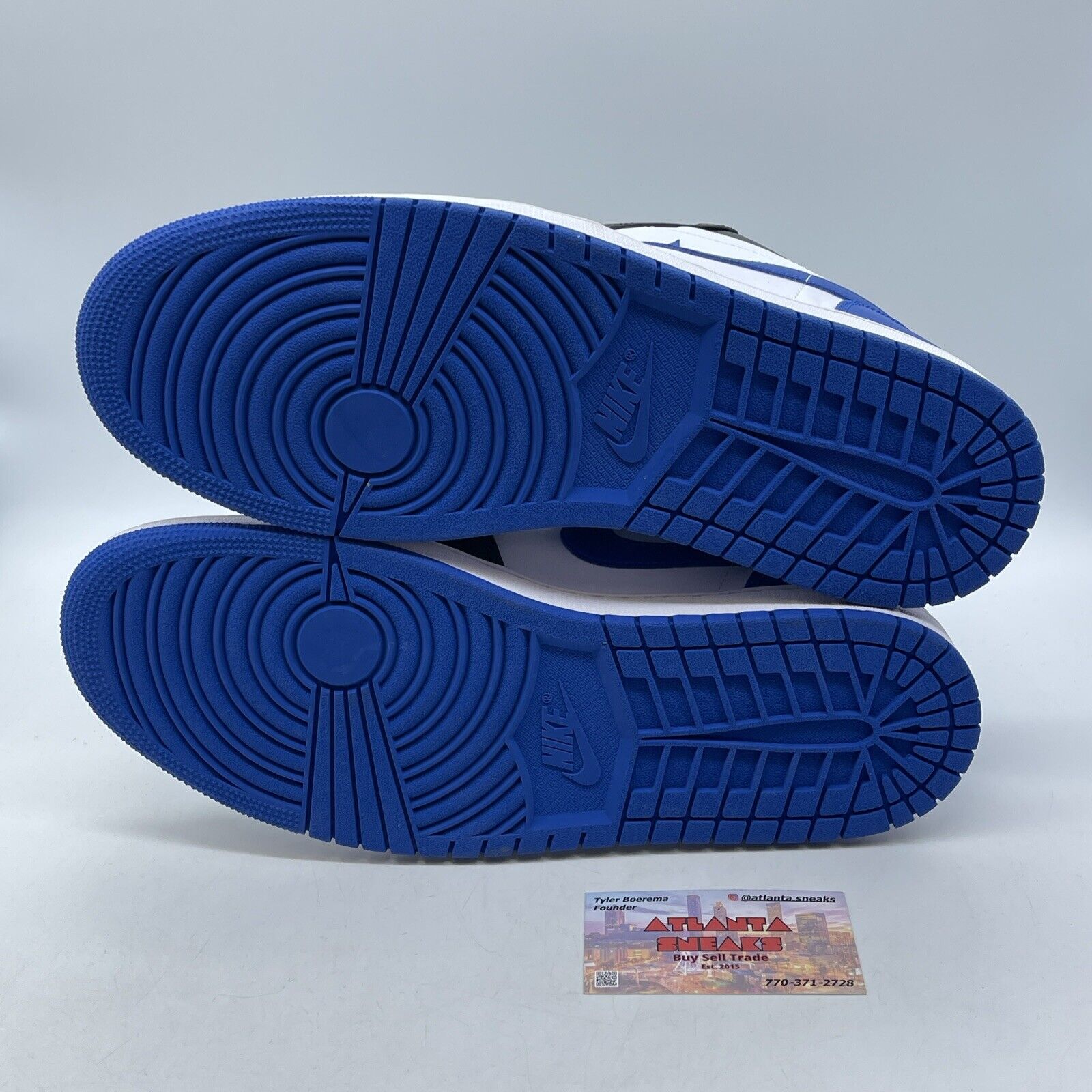 Size 13 - Air Jordan 1 Low Alternate Royal Toe Blue Black White (553558-140)