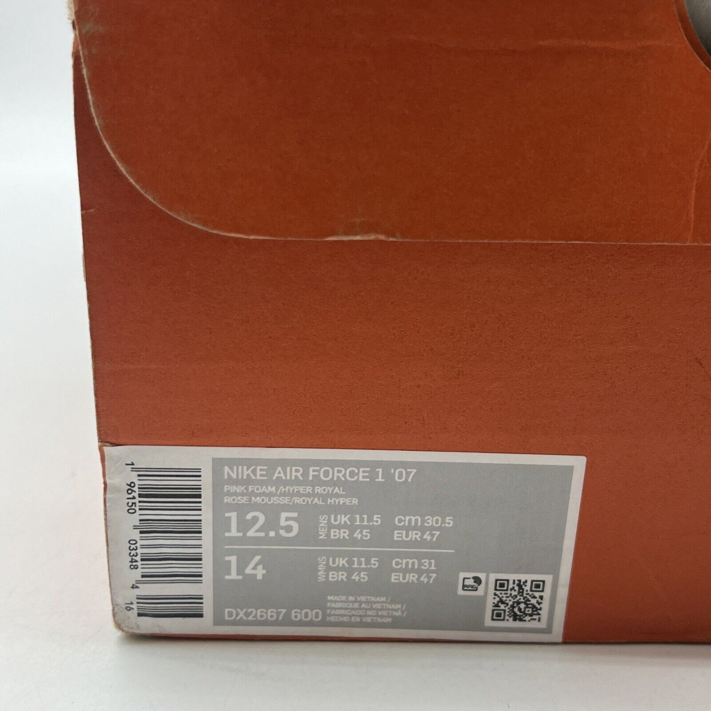 Size 12.5 - Nike Air Force 1 Low Feel Free, Let's Talk (DX2667-600)