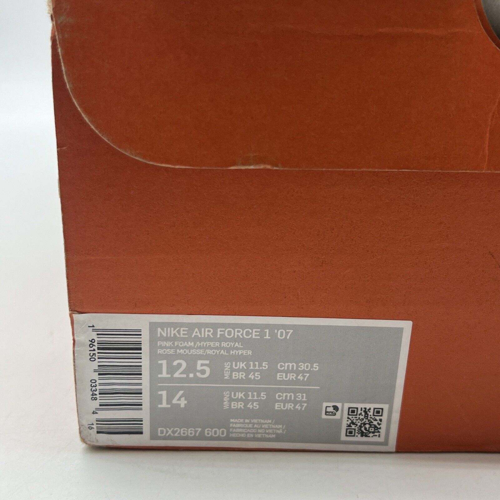 Size 12.5 - Nike Air Force 1 Low Feel Free, Let's Talk (DX2667-600)