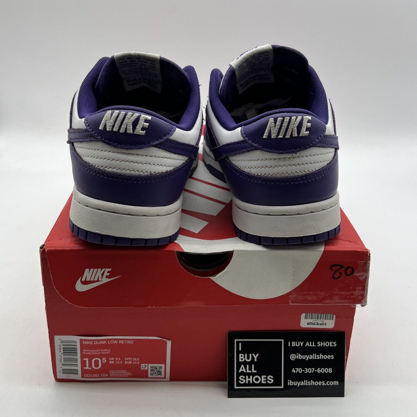 Size 10.5 - Nike Dunk Low Retro Court Purple 2022 (DD1391-104)