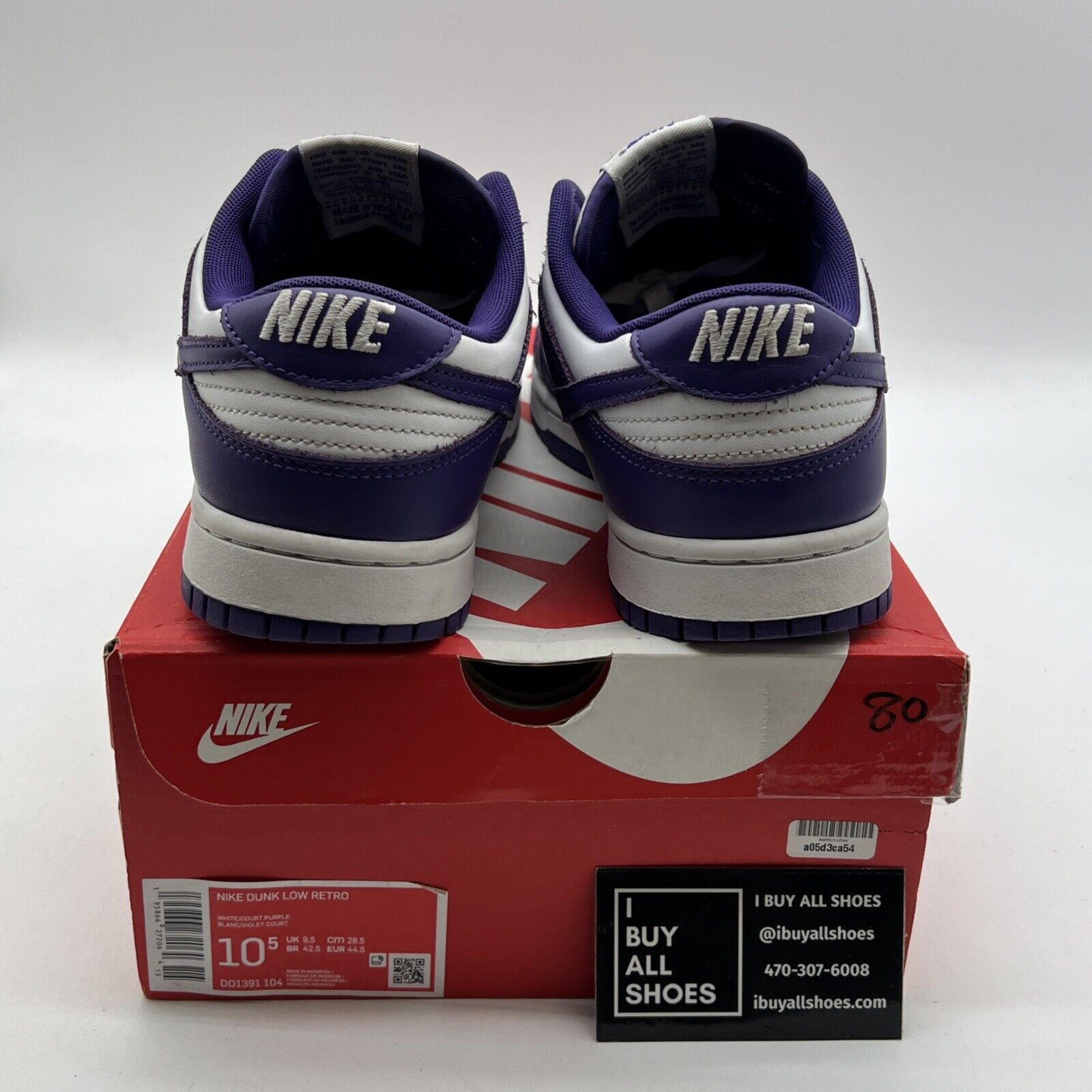 Size 10.5 - Nike Dunk Low Retro Court Purple 2022 (DD1391-104)