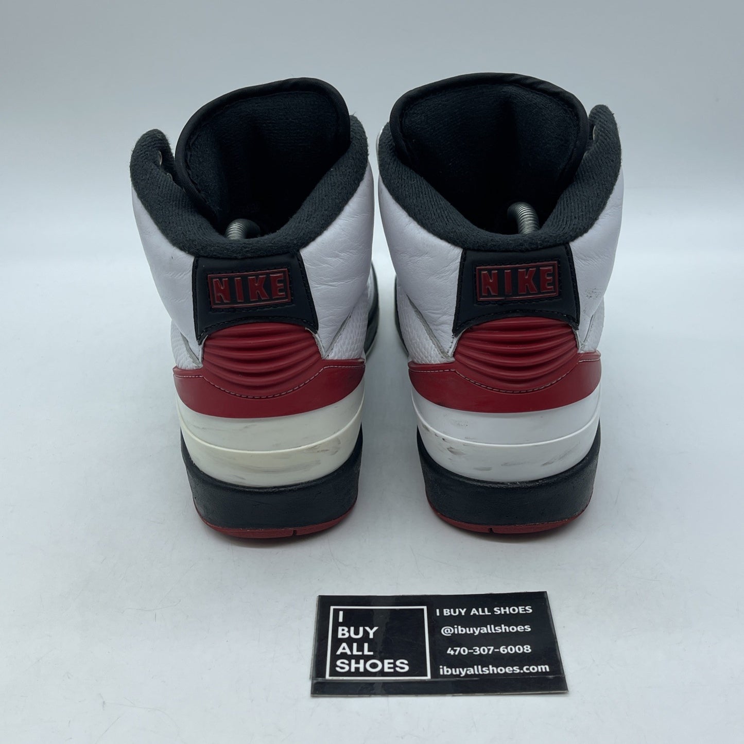 Size 8 - Jordan 2 Retro Mid Chicago White Red Black Leather (DX2454-106)