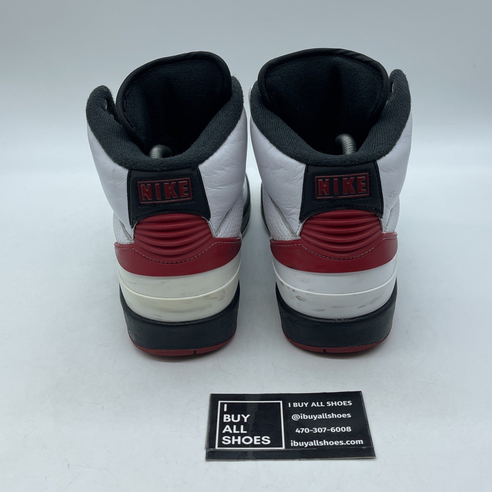 Size 8 - Jordan 2 Retro Mid Chicago White Red Black Leather (DX2454-106)